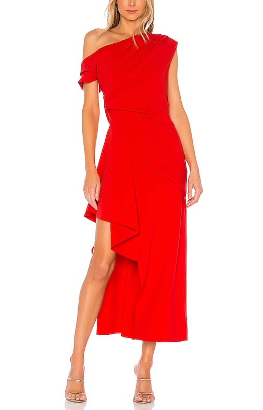 Elliatt Asymmetric Red Pallas Dress Size S